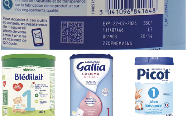 ​Les laits infantiles concernés par la procédure de retrait au Fenua