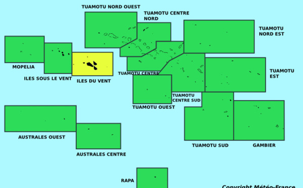 Les îles du Vent maintenues en vigilance jaune