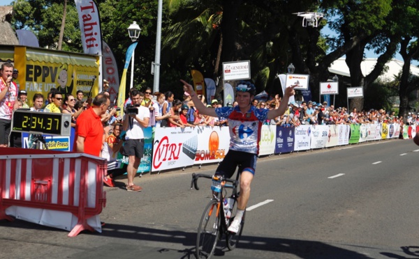Vélo sur route – Ronde Tahitienne 2016 : Liam Aitcheson 1e, Laurent Jalabert 4e