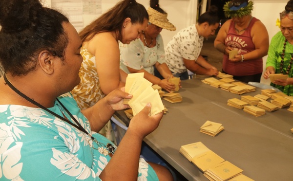 ​Oscar Temaru dans un fauteuil à Faa'a