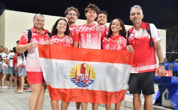 Tahiti excelle aux Oceania de natation