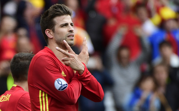 Euro-2016: Piqué libère l'Espagne et lance la reconquête