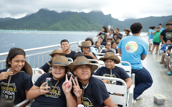 ​200 jeunes du Fenua conseillés pour préserver l'océan dans un “bateau-école”