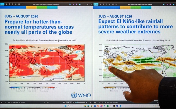 Probabilité en hausse d'un épisode très fort d'El Niño, avertit l'institut Copernicus