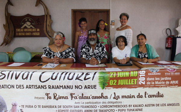 Les artisans de Arue organisent le Te rima fa’atau’aroha du 27 juin au 2 juillet