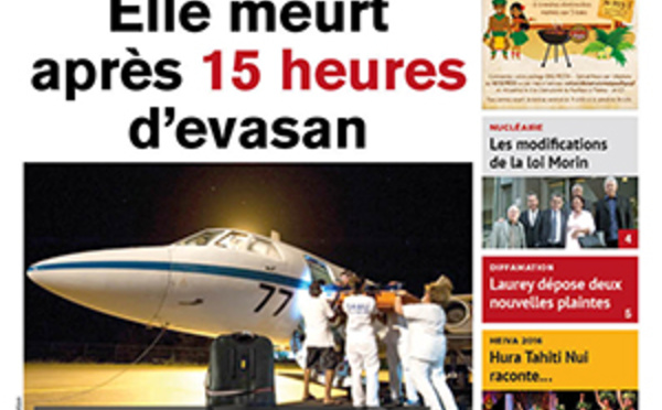 TAHITI INFOS N°697 du 7 juillet 2016