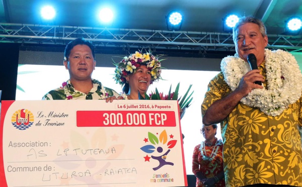 LP Tuteaua d’Uturoa remporte le 1er prix du concours "j'embellis ma commune"