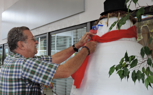 Le bonhomme de neige Olaf est installé au centre Vaima ! 