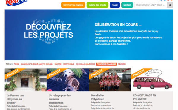 Réaliz : Les 5 projets finalistes de Polynésie dévoilés