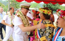 Le haut-commissaire en déplacement à Moorea