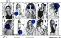 Une top-model sur les timbres néerlandais