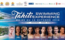 Les plus grandes stars de natation à l'aéroport de Tahiti Faa'a mercredi soir