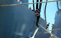 Un marin de la Marine coréenne se fait une belle frayeur dans le port de Papeete