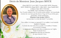 Décès de Monsieur Jean-Jacques Moux