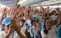 Un "Voyage du cœur" au-dessus des îles pour plus de 250 enfants