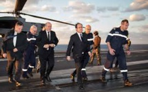 François Hollande est arrivé à bord du Charles-de-Gaulle engagé contre Daech