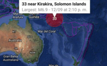Nouveau fort séisme au large des îles Salomon (USGS)