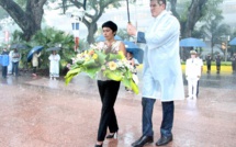 Une visite ministérielle qui commence sous la pluie