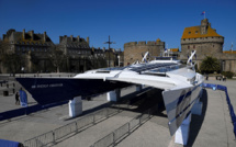 Mise à l'eau d'Energy Observer, catamaran autonome en énergie