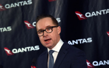 Le patron de Qantas entarté par un opposant au mariage gay