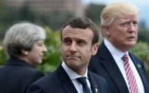Le président français Emmanuel Macron en première ligne au sommet du G7