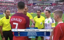 Football – Arbitrage : L’arbitre tahitien Kader Zitouni aux côtés de Cristiano Ronaldo