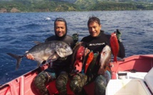 Pêche sous-marine - Coupe Marara Flying Days : Le tandem Lamartinière / Buchin s’impose à Papenoo