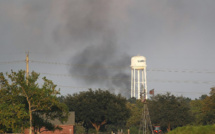 Le périmètre de sécurité levé autour de l'usine Arkema à Crosby