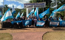 Manifestation pacifique du Tāvini pour protéger nos ressources maritimes
