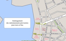 Travaux du front de mer : des stationnements provisoires  pour les taxis et bus