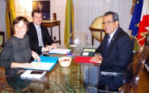 Annick Girardin au fenua en janvier 