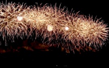 Un feu d'artifice à Paea le 21 décembre