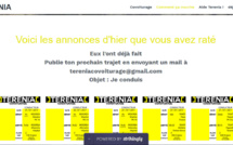 Terenia, première application mobile de covoiturage
