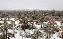 Des chutes de neiges inhabituelles dans le désert marocain