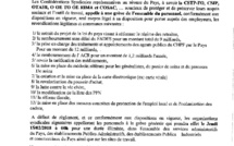 Le préavis de grève générale est déposé pour jeudi prochain