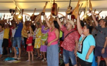 Dernière répétition générale pour le record du monde de ukulele