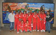 « Encouragements pour les jeunes champions de Volley-ball »