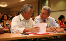 Education: Gaston Tong Sang Et Adolph Colrat commémorent les 35 ans de la loi Debré à l'IJSPF