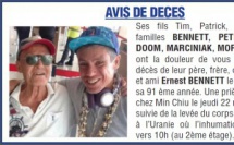 Décès de Monsieur Ernest BENNETT