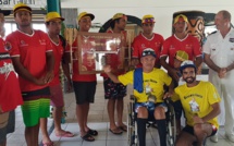 Va'a V6 - Trophée de l'Amiral : Shell Va'a devant team Opt