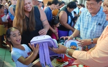 Opération Cartables à Punaauia: SUR LE CHEMIN DE L’ECOLE !