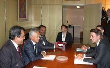 La délégation gouvernementale reçue par François Baroin