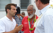 "L'ordre et la Morale",  visite de Philippe Gomes sur le tournage.