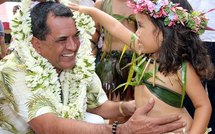 Edouard Fritch assiste au Cinquantenaire  de l’école Saint-Joseph de Taiohae
