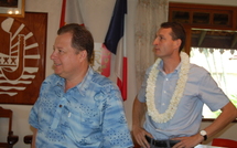 Papara: Bruno Sandras reçoit M. Alexandre Rochatte