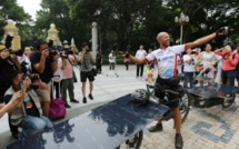 De Lyon à Canton en vélo solaire: un Belge remporte en Chine la course "Sun Trip"