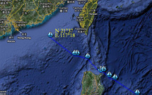 90 milles avant la côte, 300 avant FUZHOU !