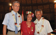 Remise de l’insigne d’officier de l’ordre du Mérite agricole à Mme Jeanne CHANE.