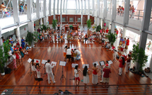 Concert dans le grand hall du nouvel hôpital De la musique et de la joie pour les enfants malades !