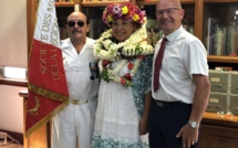 La médaille de la Légion d'Honneur pour Voltina Dauphin